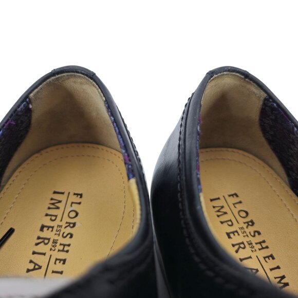 New Old Stock Florsheim Imperial Black White Wingtip Spectators 10D Dress Shoes - Picture 11 of 11